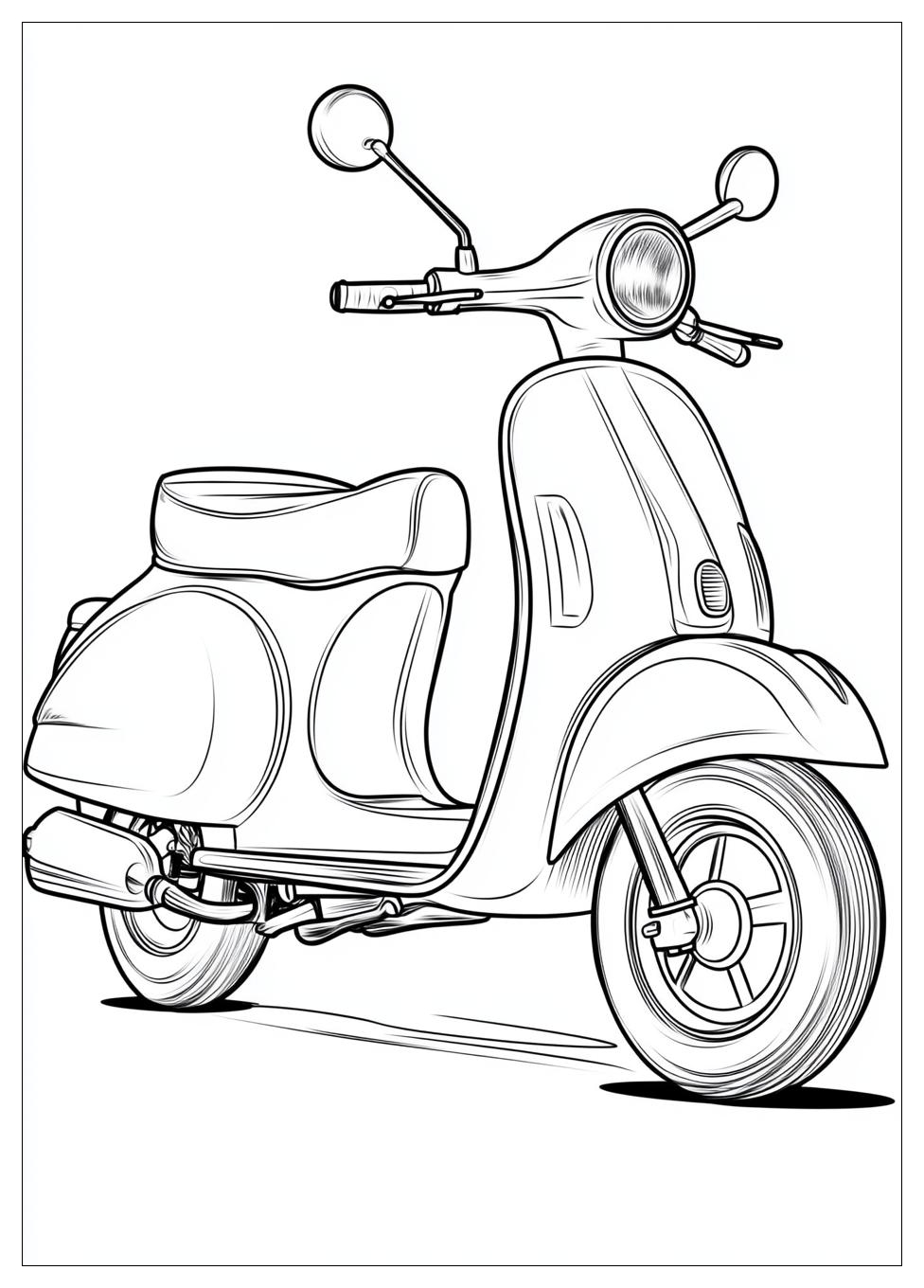 Free Printable Scooter Coloring Pages 10 Scooter Coloring Pages-10