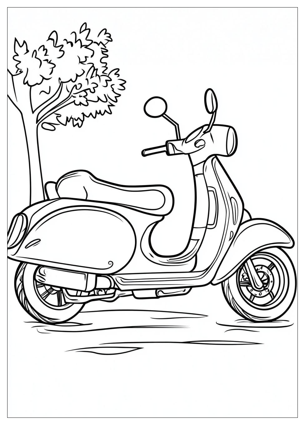 Free Printable Scooter Coloring Pages 11 Scooter Coloring Pages-11