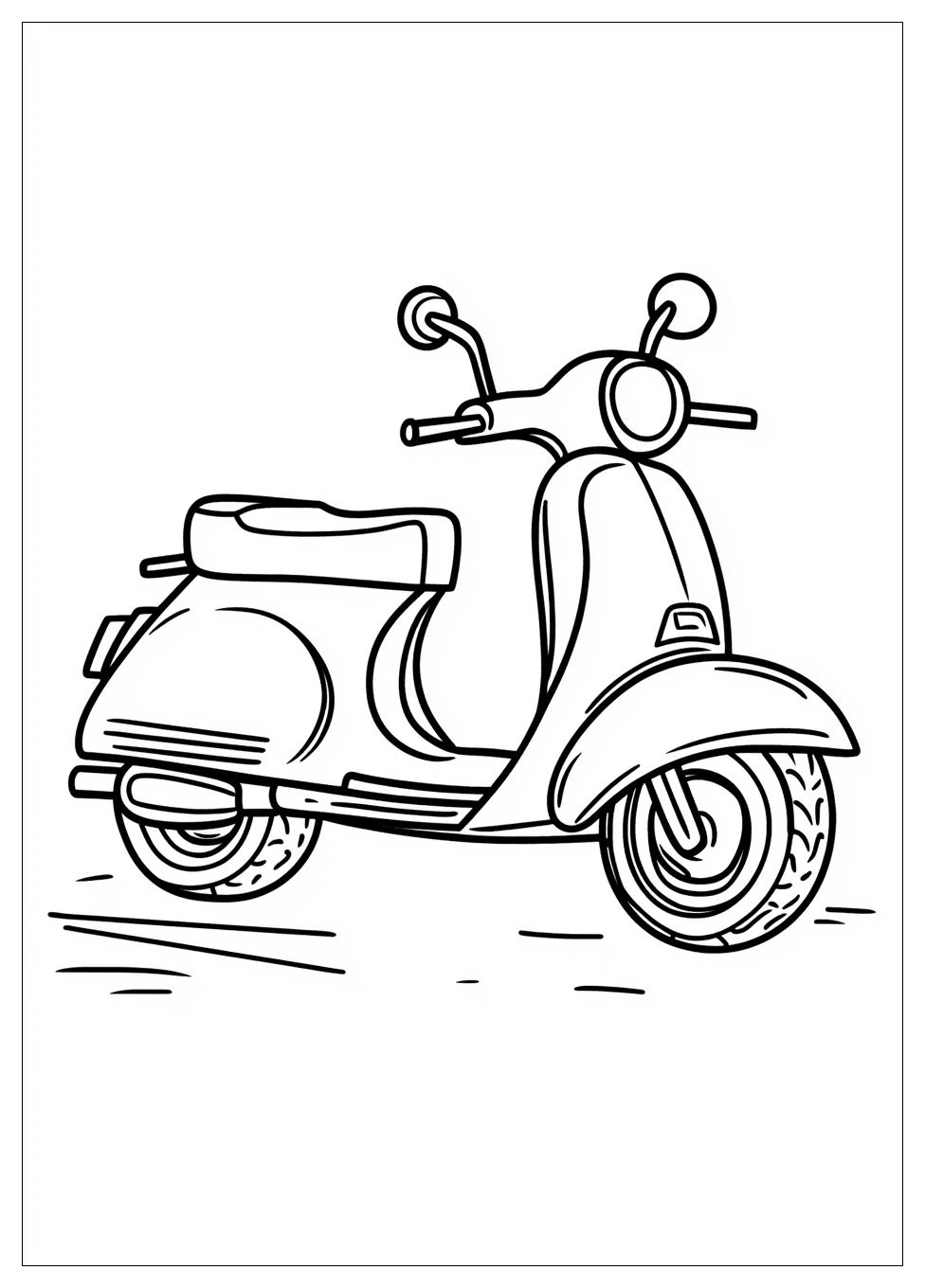 Free Printable Scooter Coloring Pages 12 Scooter Coloring Pages-12