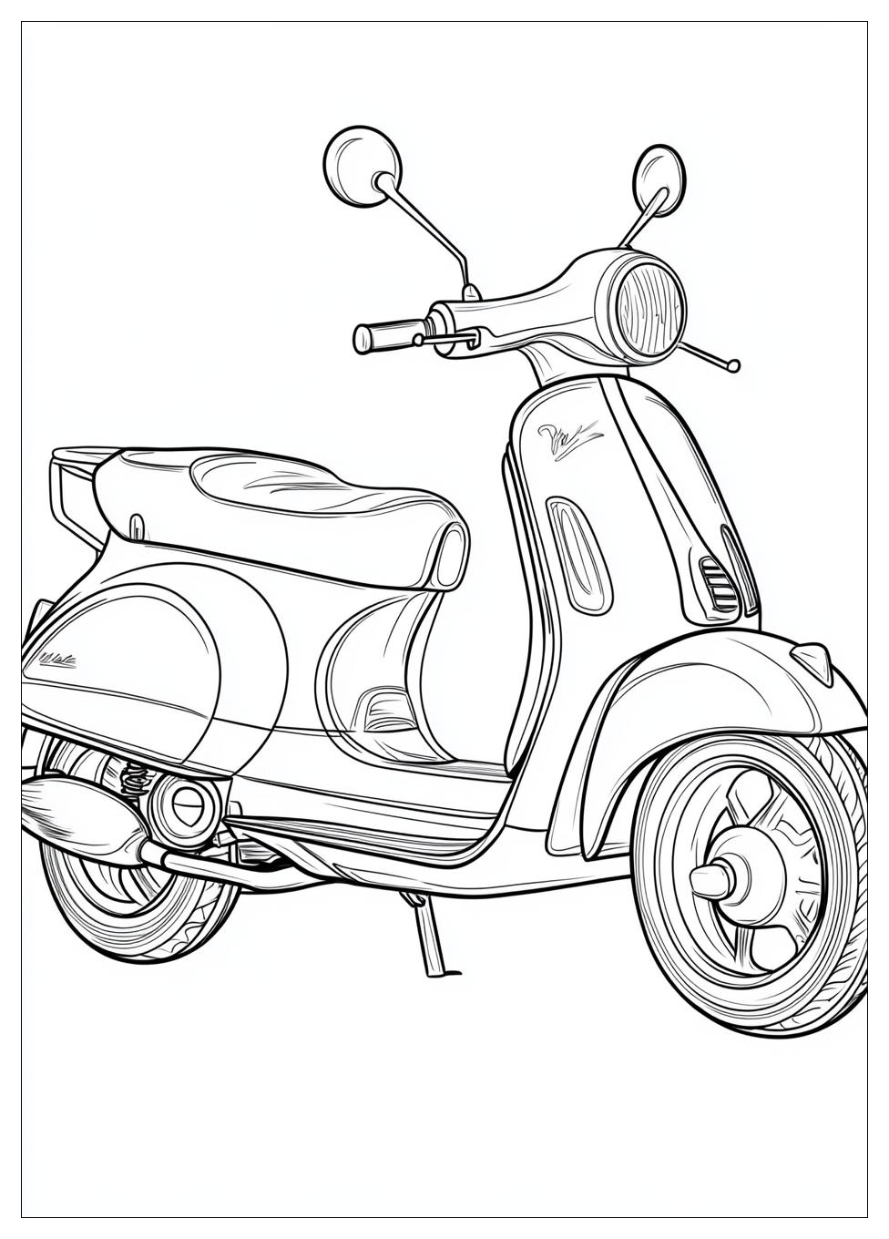 Free Printable Scooter Coloring Pages 14 Scooter Coloring Pages-14