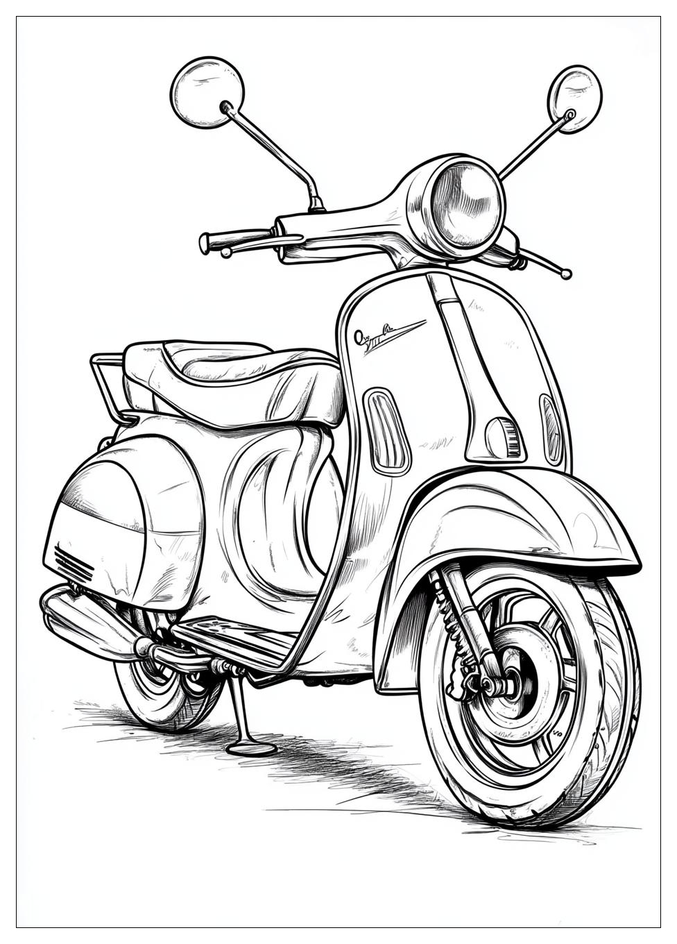 Free Printable Scooter Coloring Pages 15 Scooter Coloring Pages-15