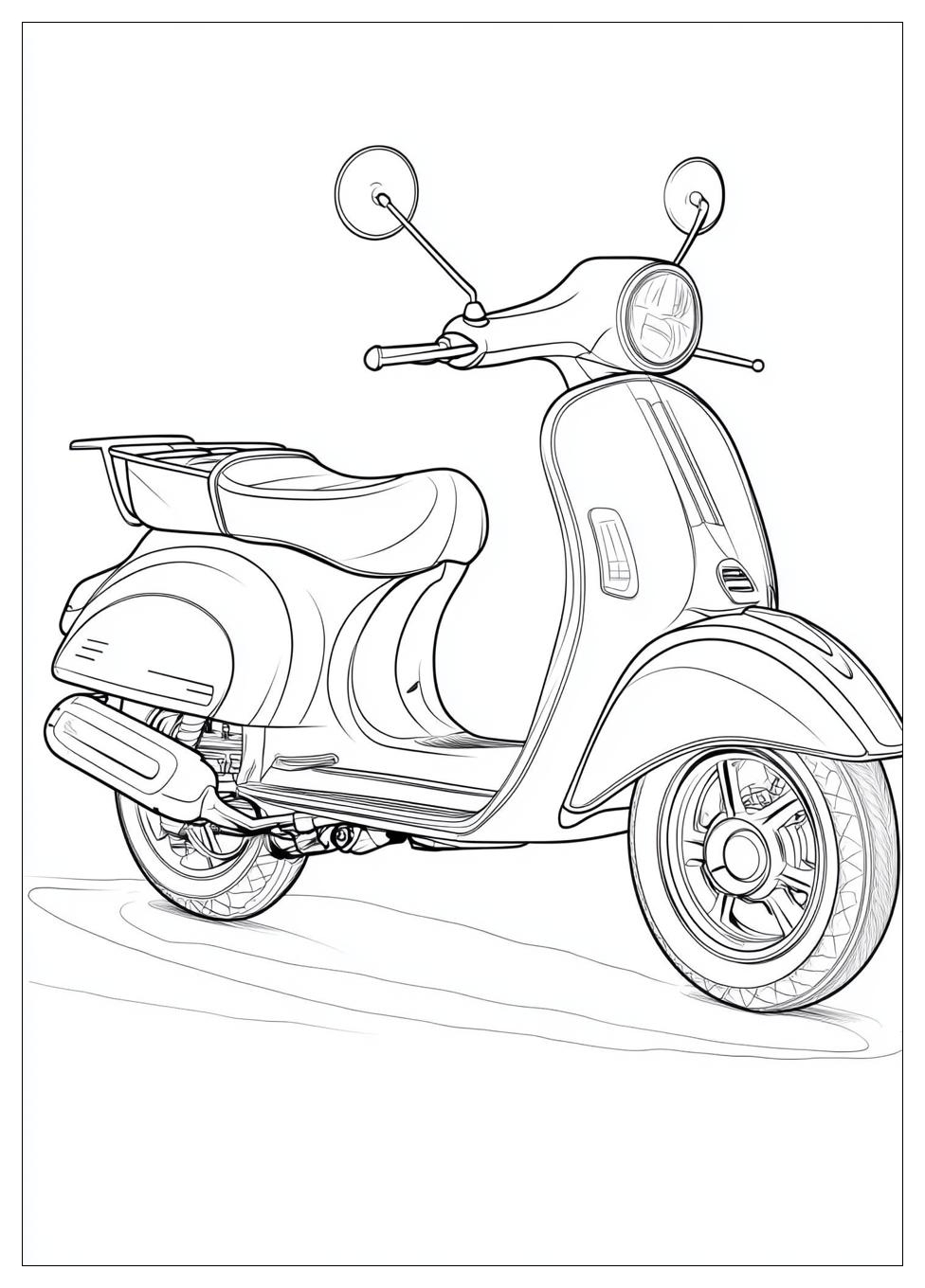Free Printable Scooter Coloring Pages 16 Scooter Coloring Pages-16