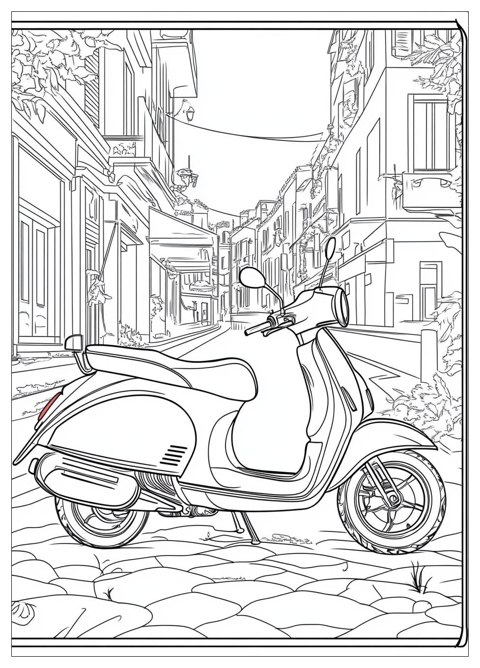Free Printable Scooter Coloring Pages 18 Scooter Coloring Pages-18