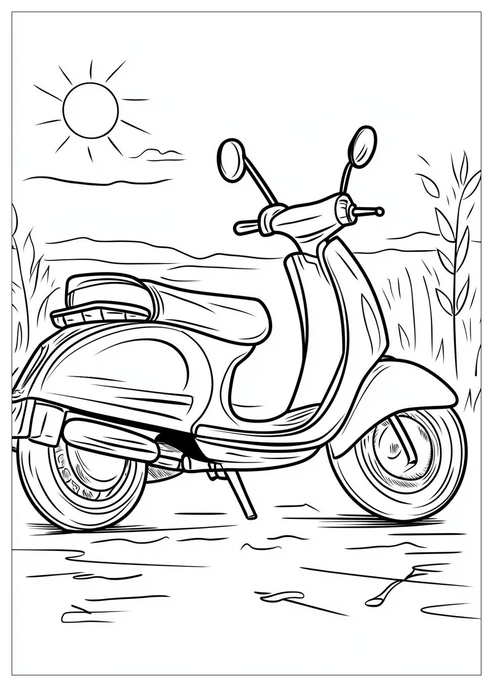 Free Printable Scooter Coloring Pages 2 Scooter Coloring Pages-2