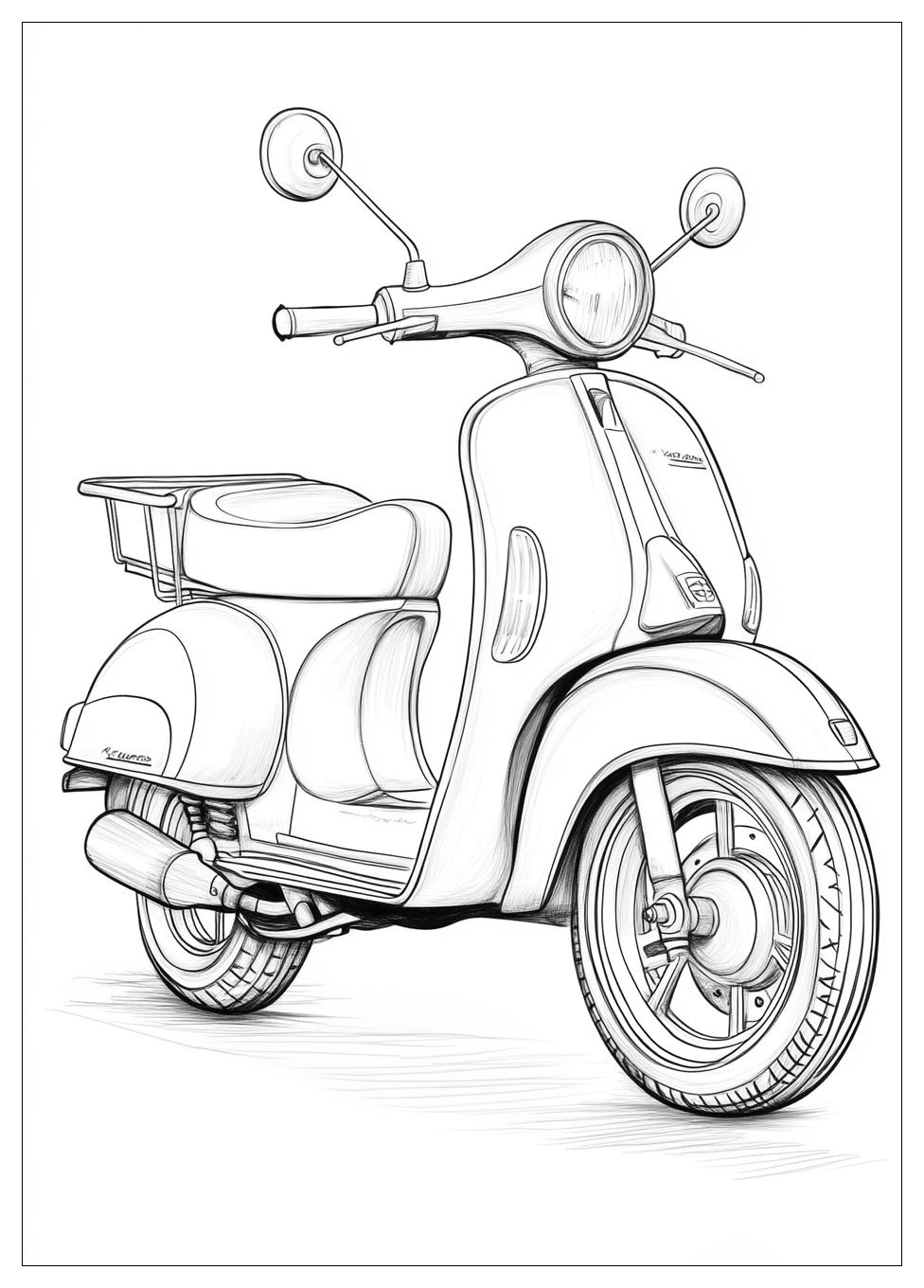 Free Printable Scooter Coloring Pages 20 Scooter Coloring Pages-20