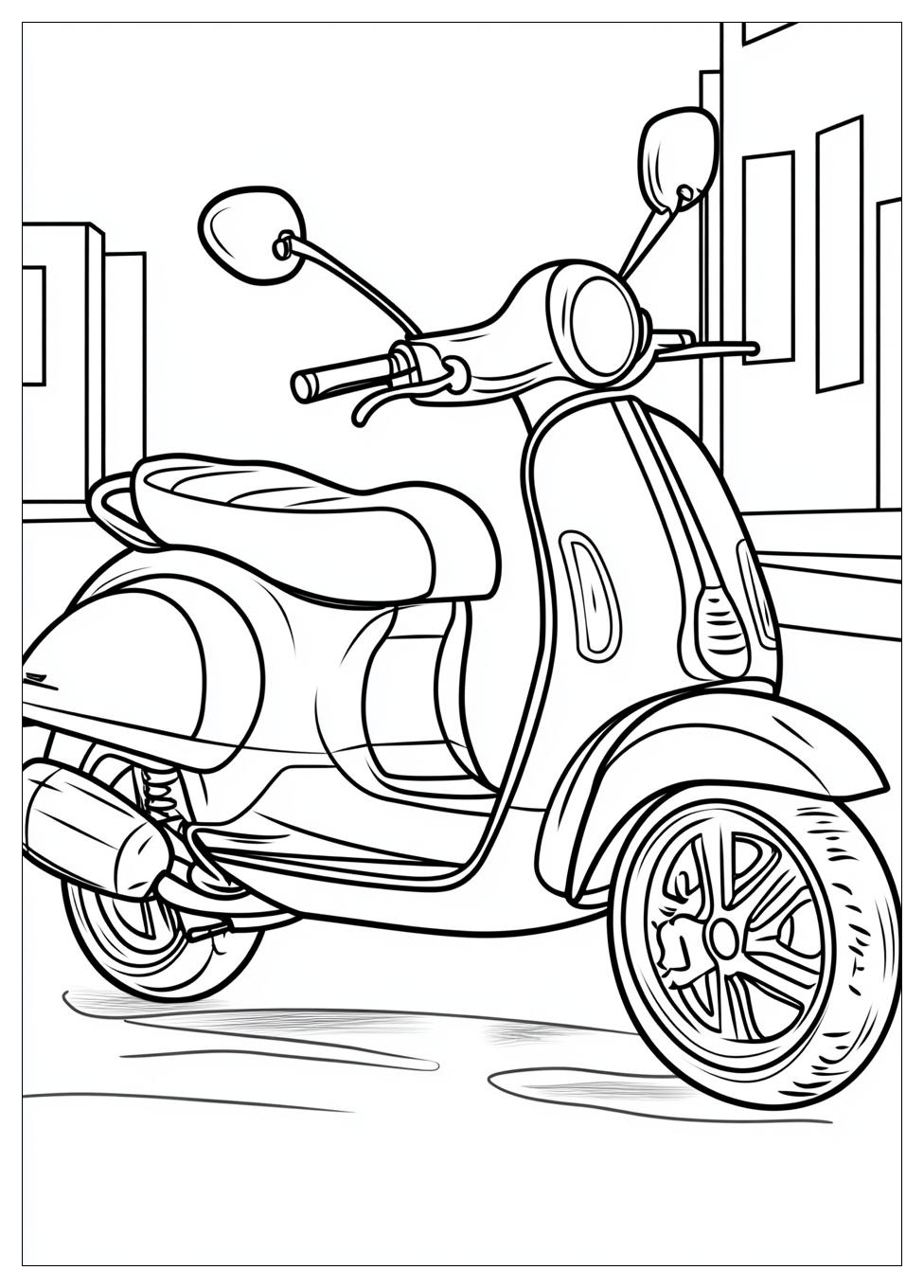 Free Printable Scooter Coloring Pages 3 Scooter Coloring Pages-3