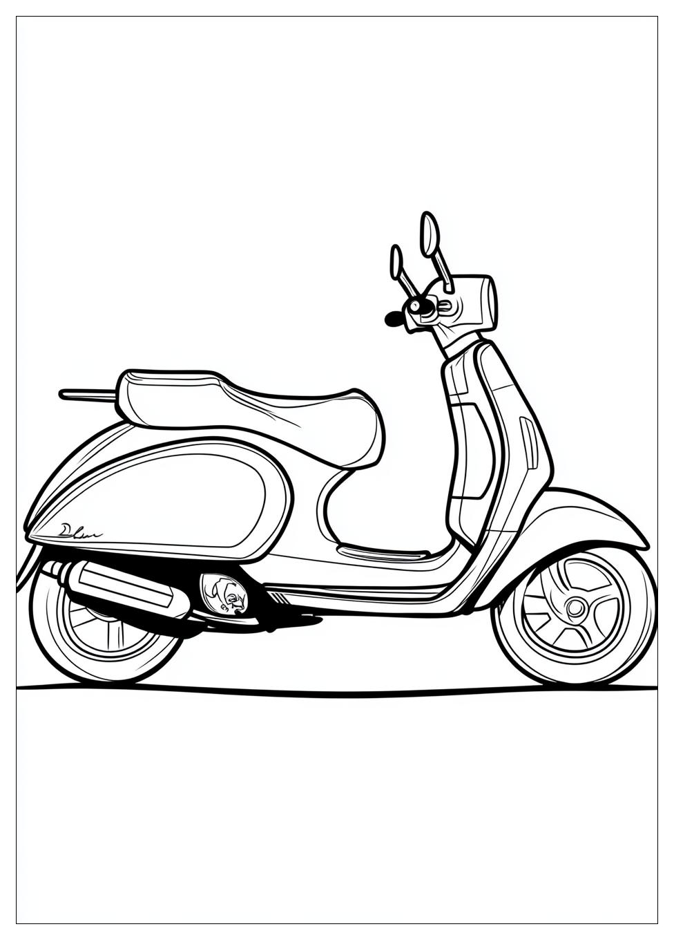 Free Printable Scooter Coloring Pages 4 Scooter Coloring Pages-4