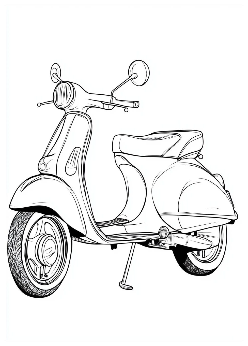 Free Printable Scooter Coloring Pages 5 Scooter Coloring Pages-5