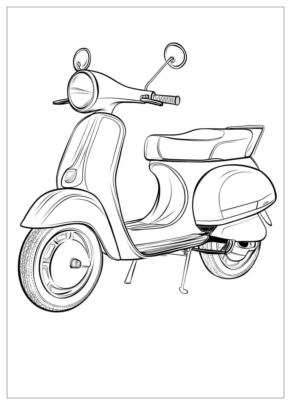 Free Printable Scooter Coloring Pages 6 Scooter Coloring Pages-6