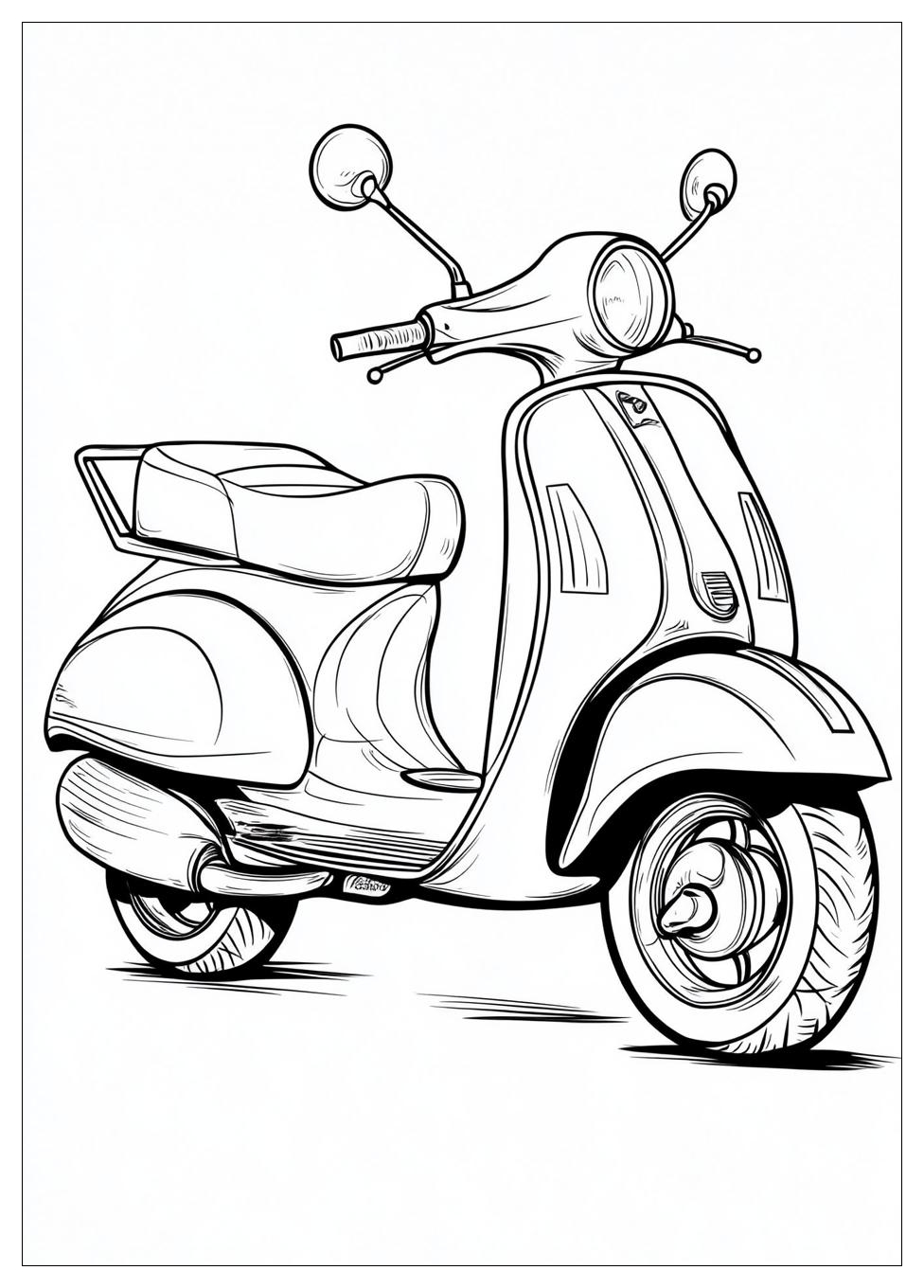 Free Printable Scooter Coloring Pages 7 Scooter Coloring Pages-7