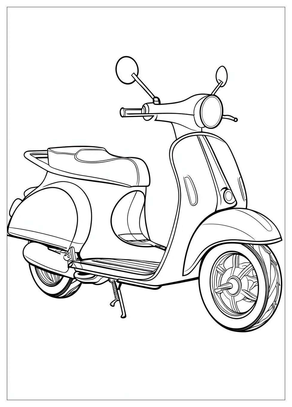 Free Printable Scooter Coloring Pages 8 Scooter Coloring Pages-8