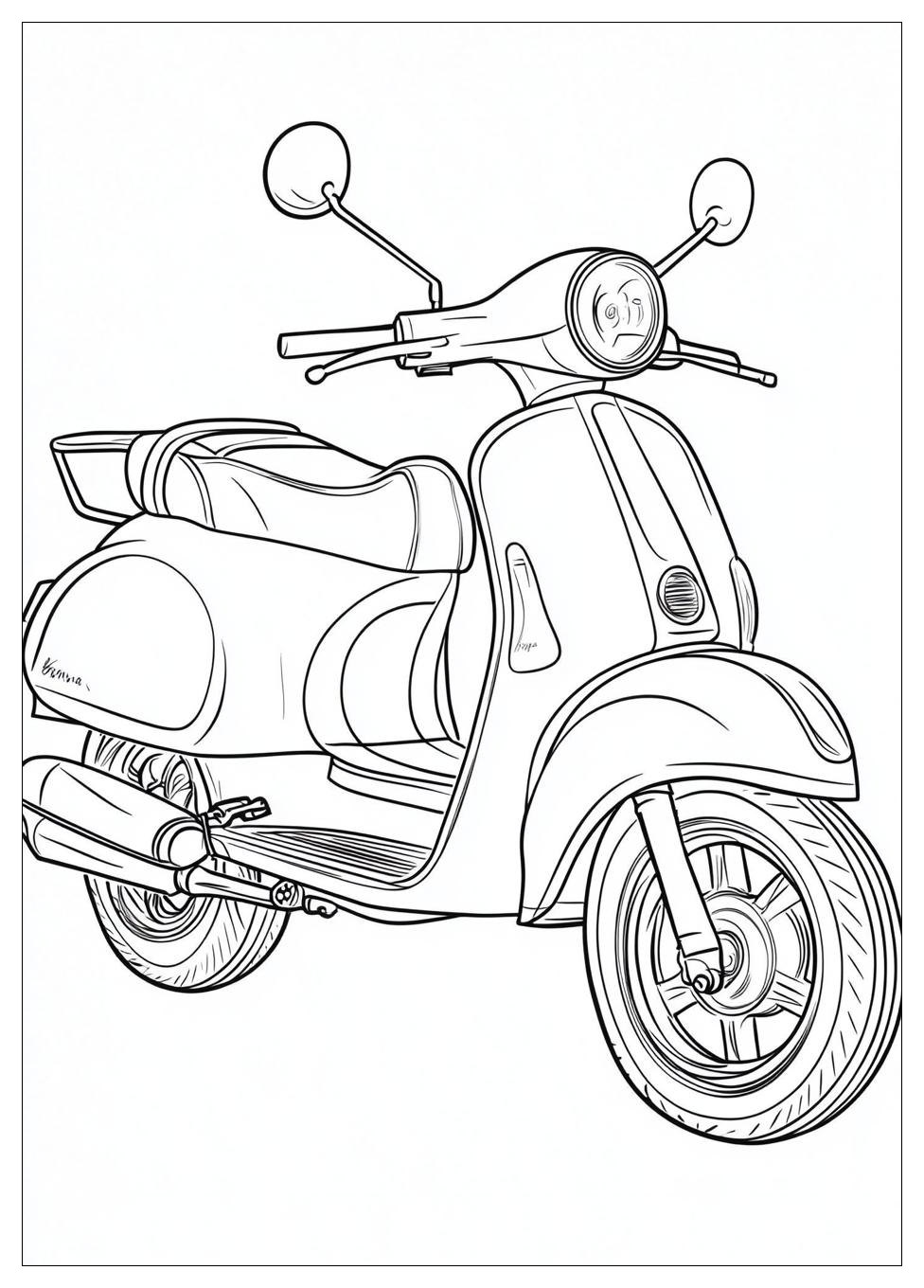 Free Printable Scooter Coloring Pages 9 Scooter Coloring Pages-9