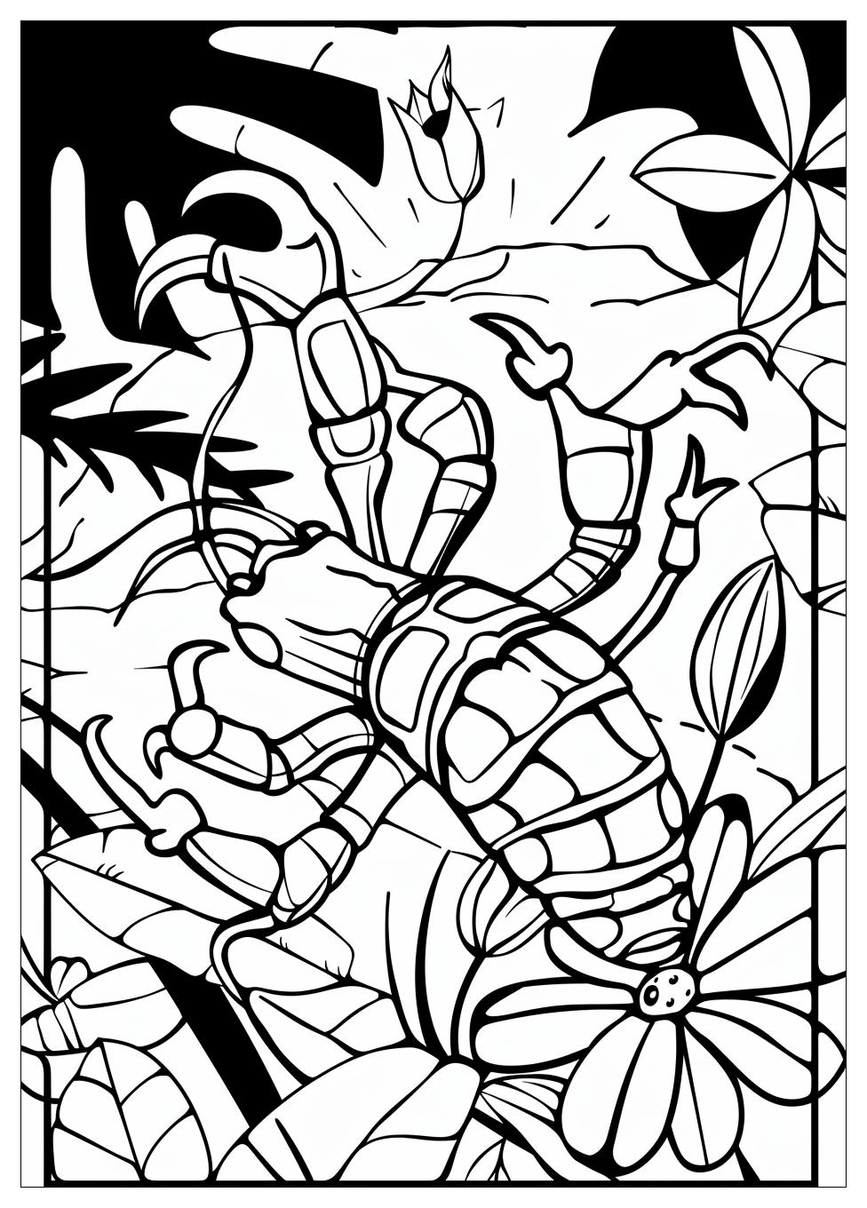 Scorpion Coloring Pages-11