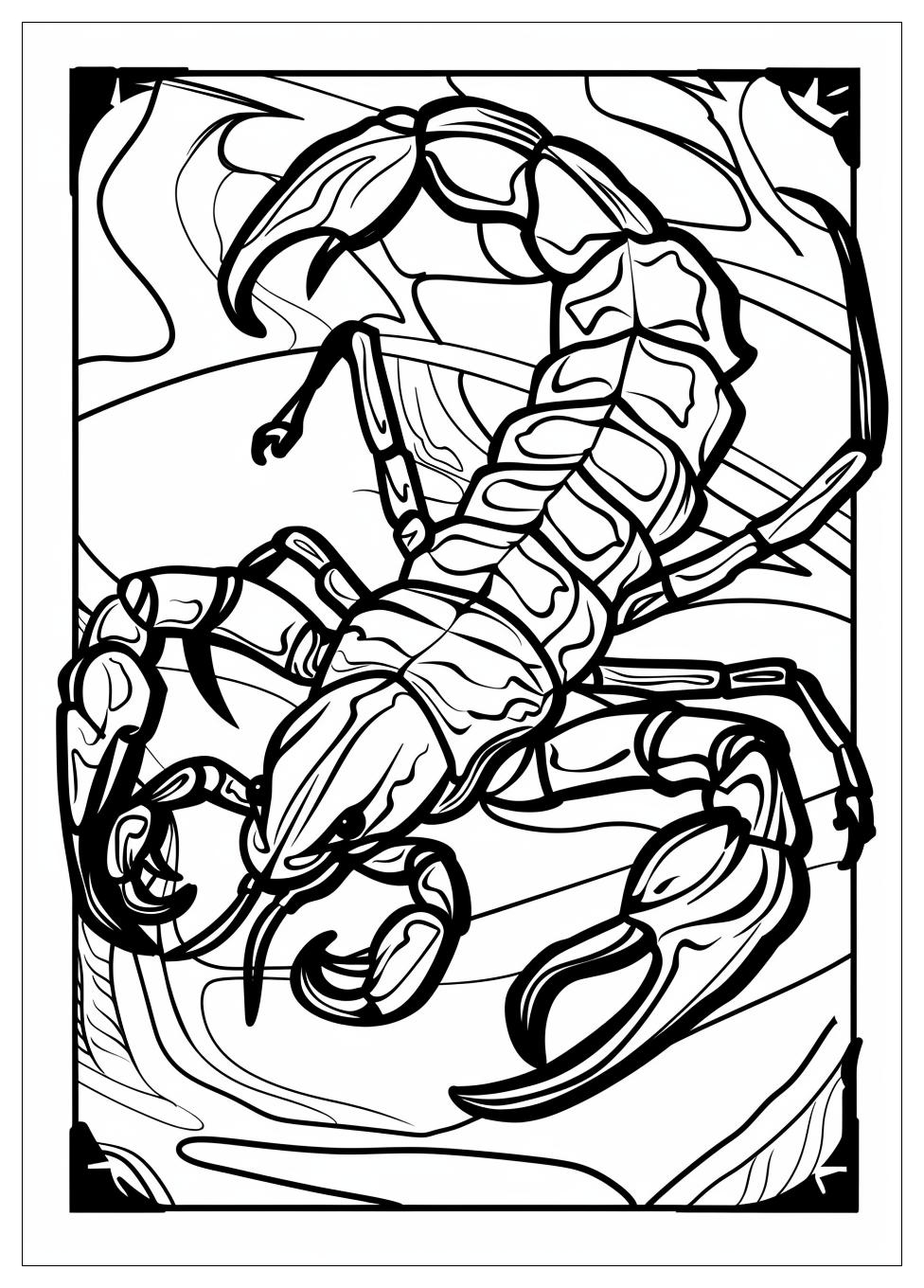 Scorpion Coloring Pages-12