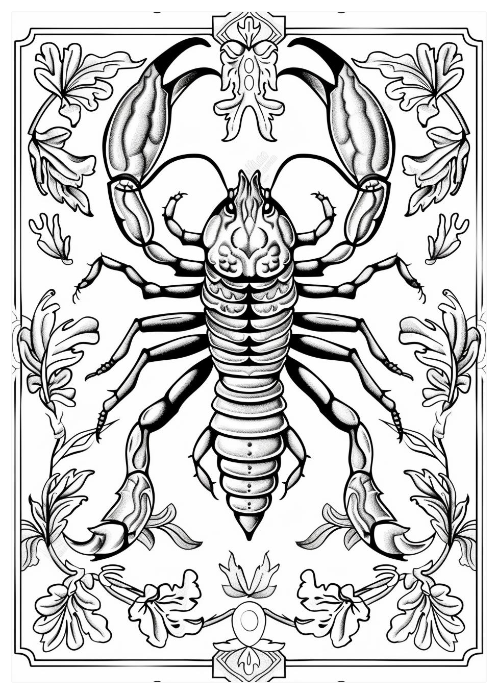 Scorpion Coloring Pages-15