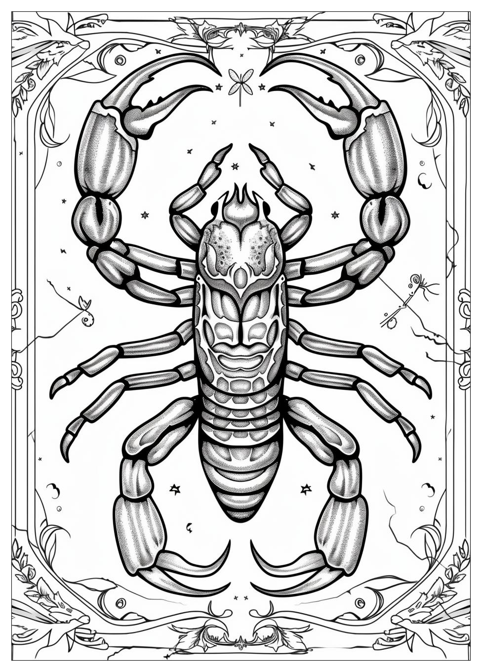 Scorpion Coloring Pages-16