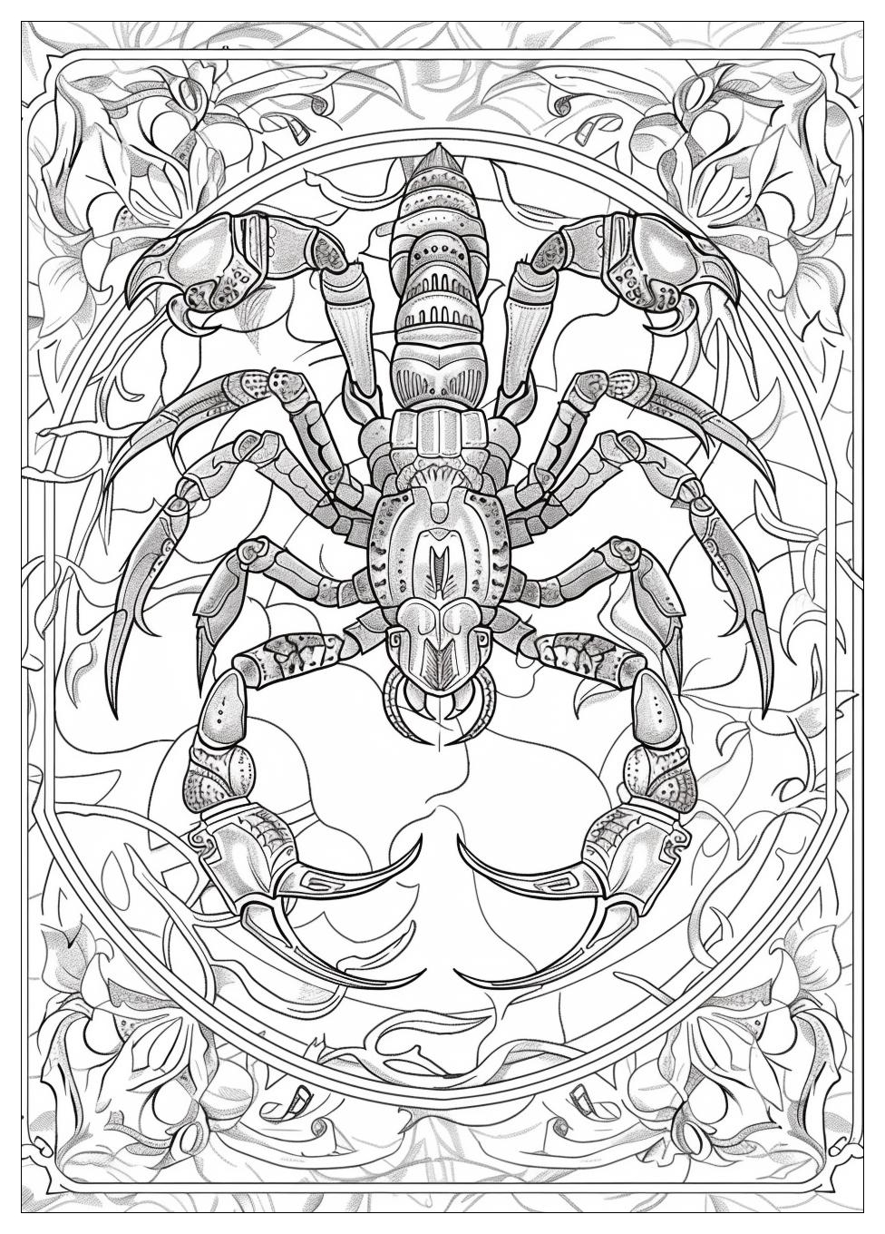 Scorpion Coloring Pages-17