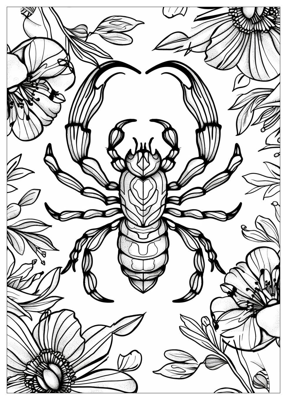 Scorpion Coloring Pages-19