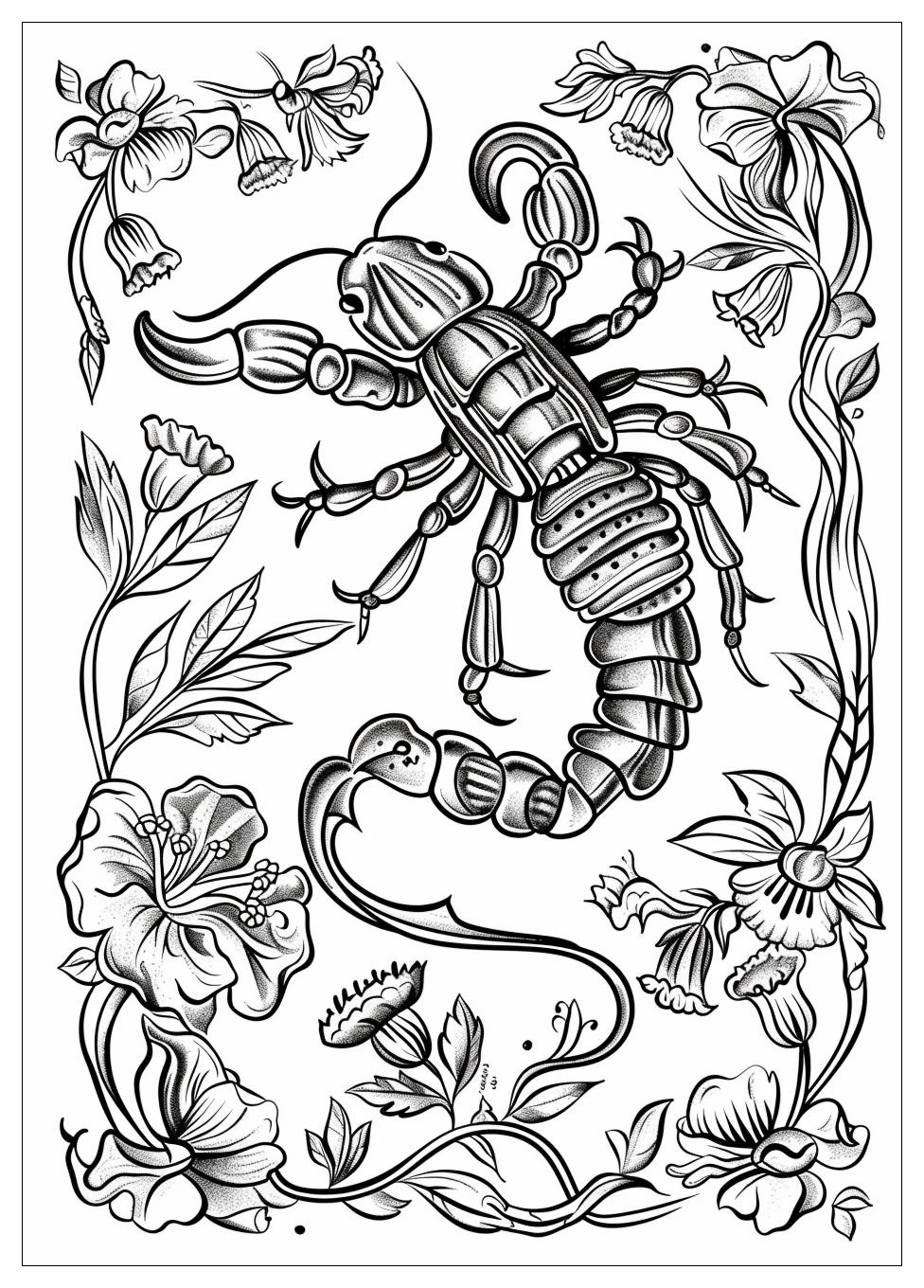 Scorpion Coloring Pages-20