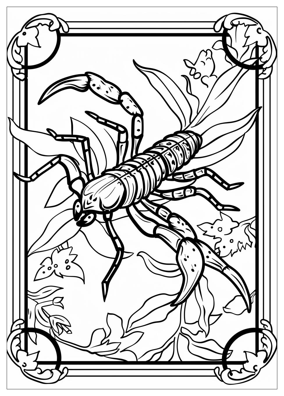 Scorpion Coloring Pages-8
