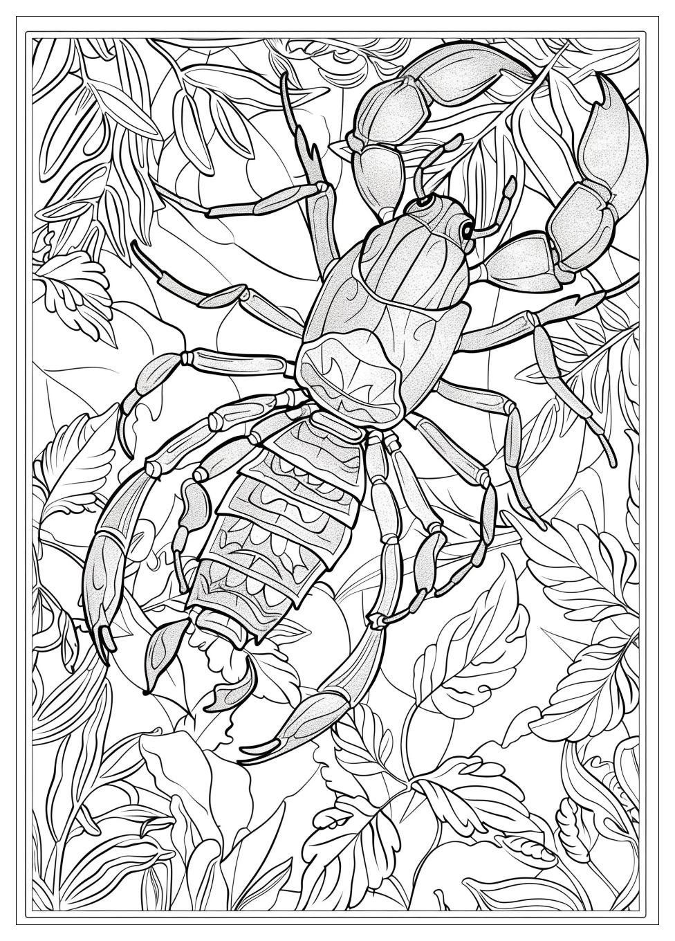 Scorpion Coloring Pages-9