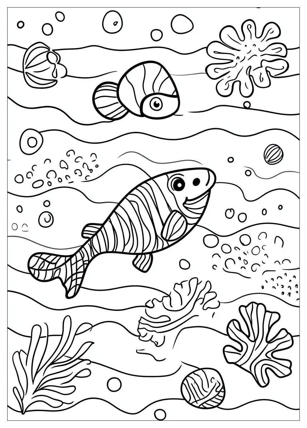 Sea Creatures Coloring Pages-1