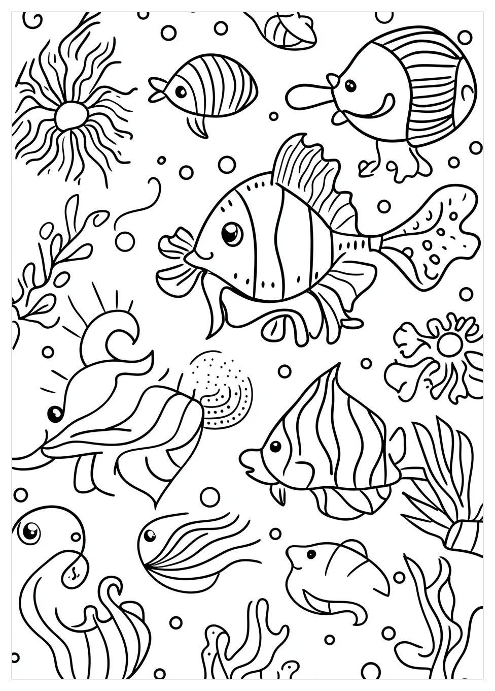 Sea Creatures Coloring Pages-10