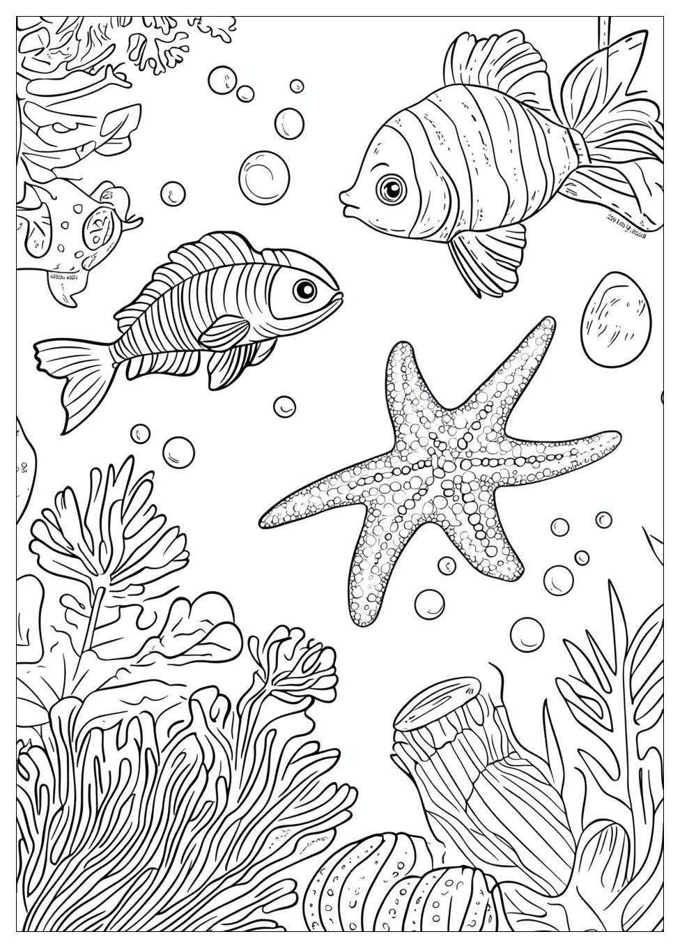 Sea Creatures Coloring Pages-11