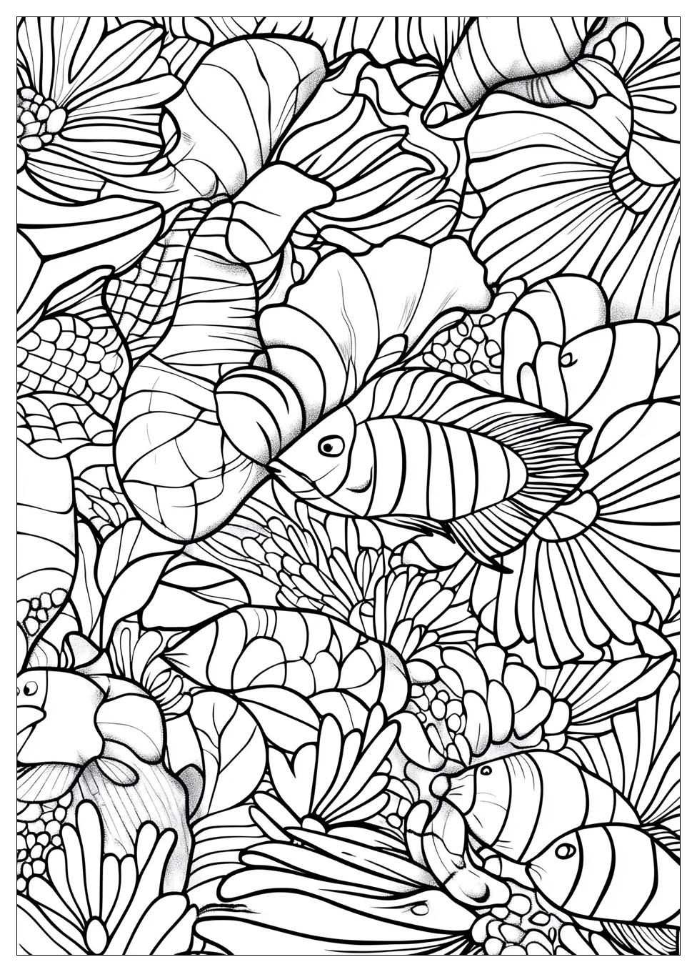 Sea Creatures Coloring Pages-13