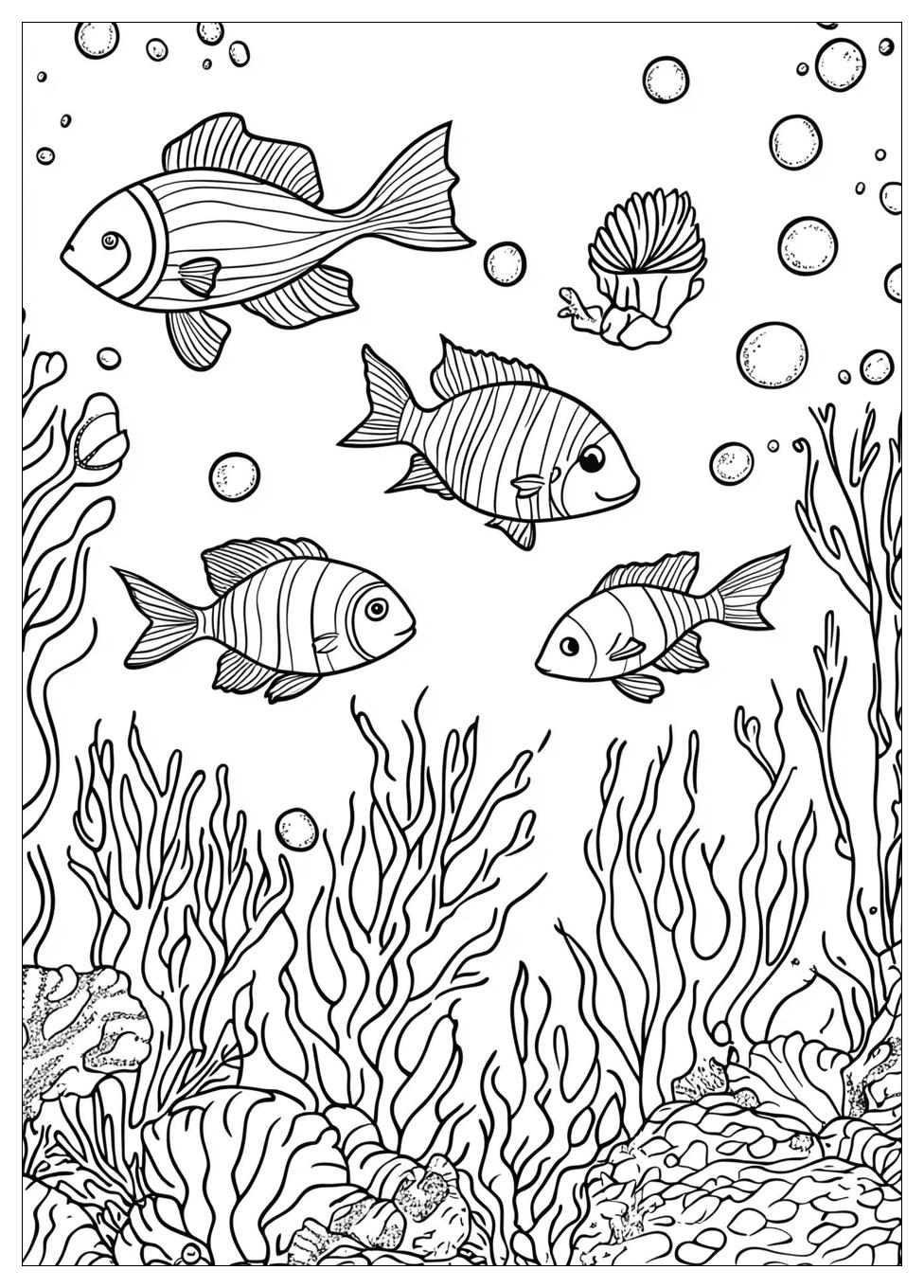 Sea Creatures Coloring Pages-19