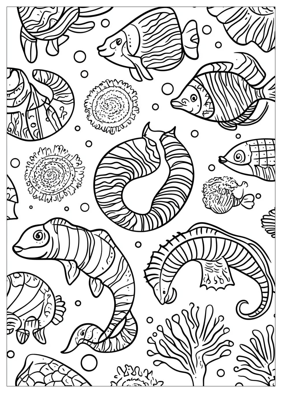 Sea Creatures Coloring Pages-20