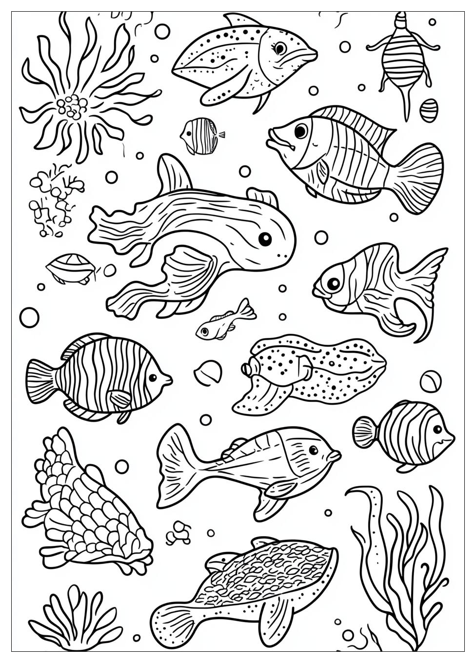 Sea Creatures Coloring Pages-3