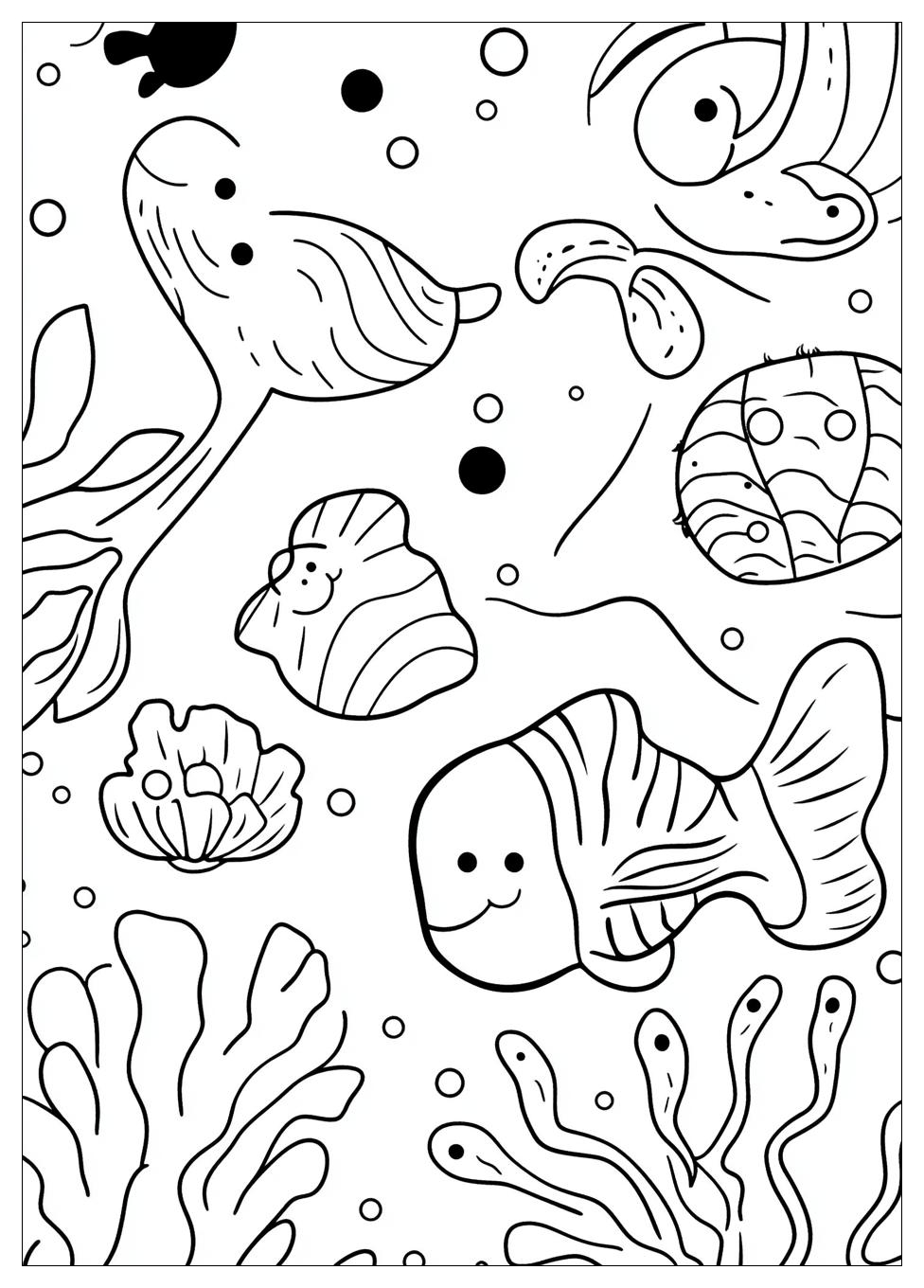 Sea Creatures Coloring Pages-4
