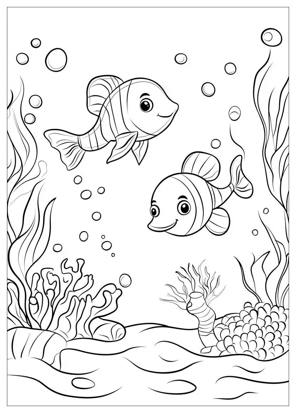 Sea Creatures Coloring Pages-5