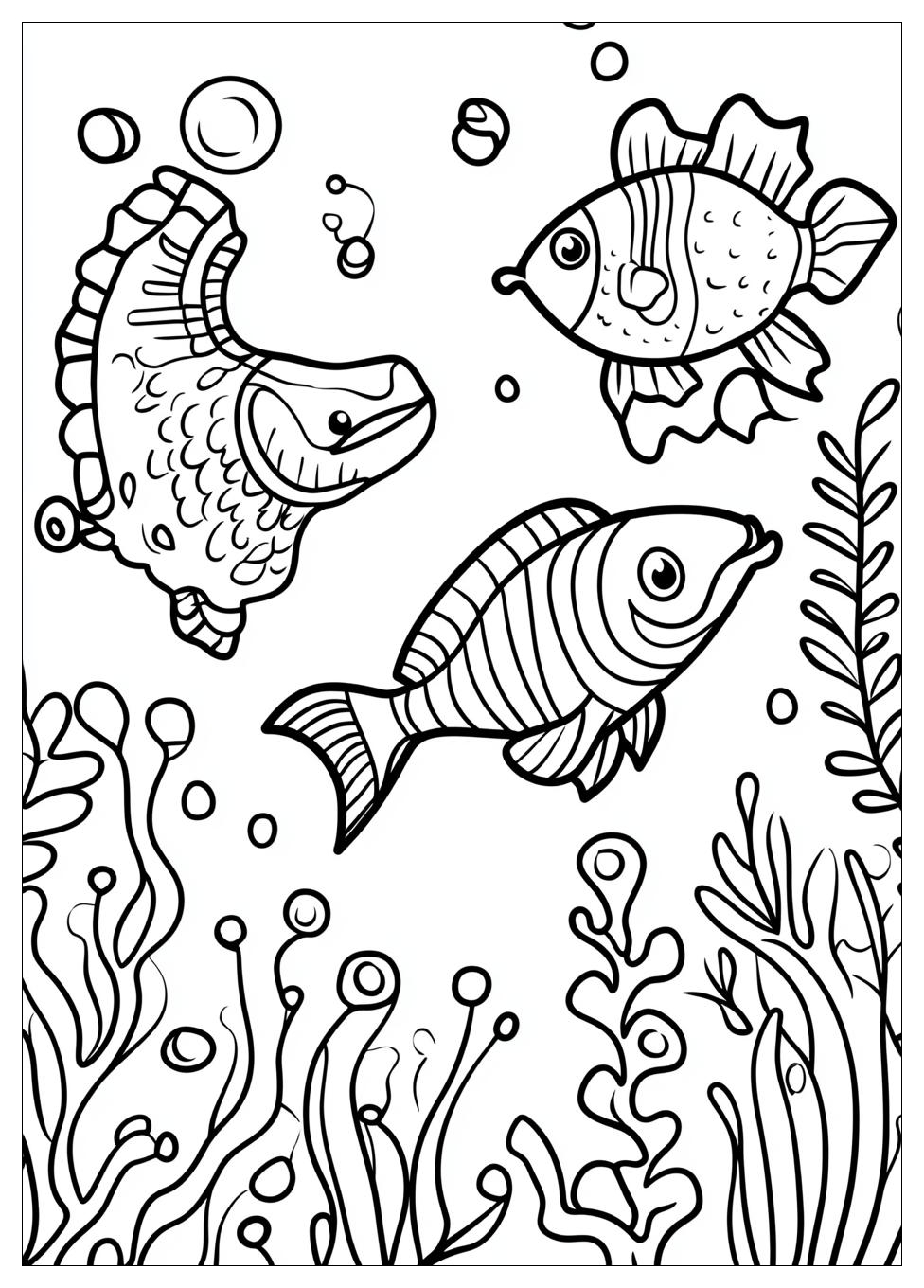 Sea Creatures Coloring Pages-6