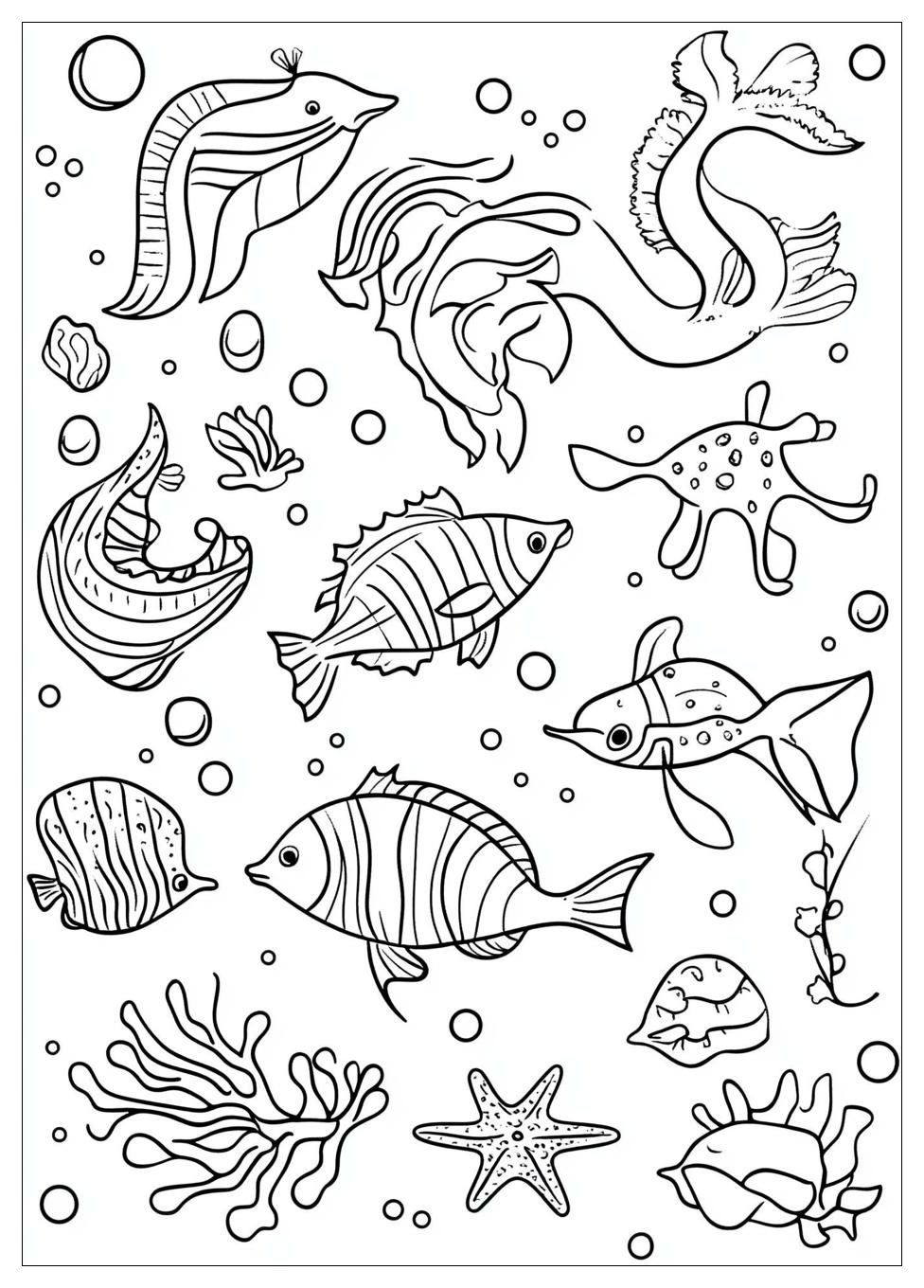Sea Creatures Coloring Pages-9