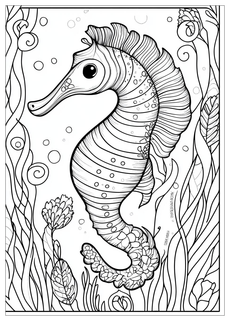 Seahorse Coloring Pages-10