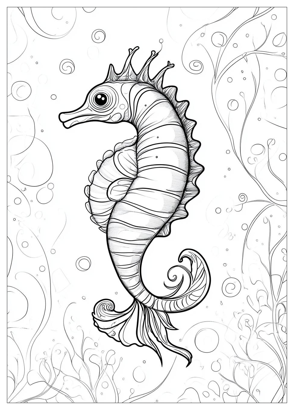 Seahorse Coloring Pages-13