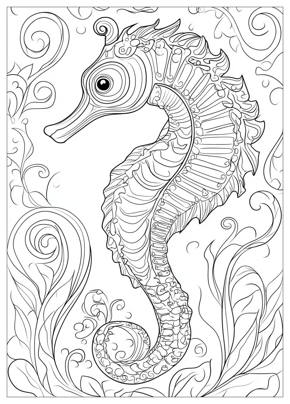Seahorse Coloring Pages-14
