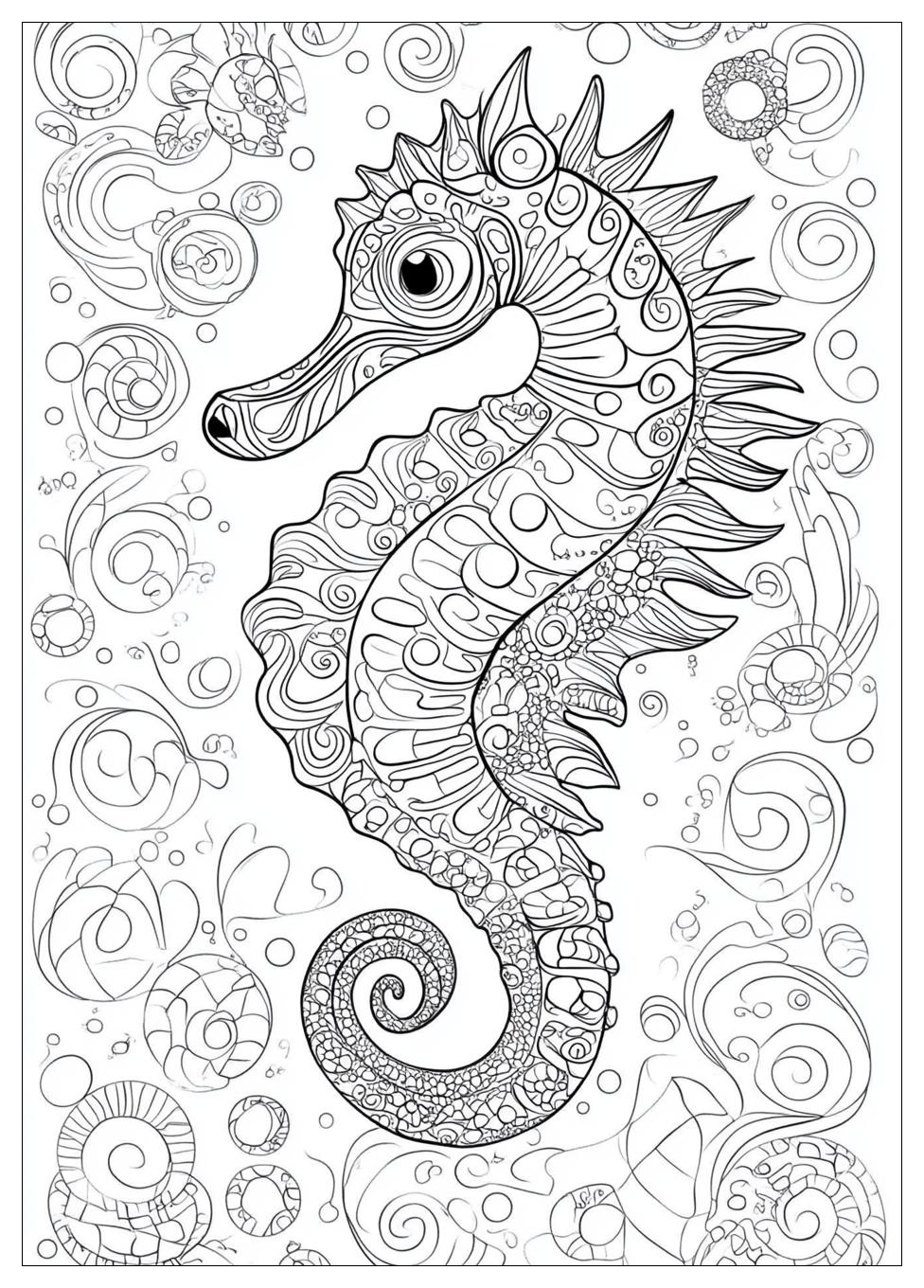 Seahorse Coloring Pages-15