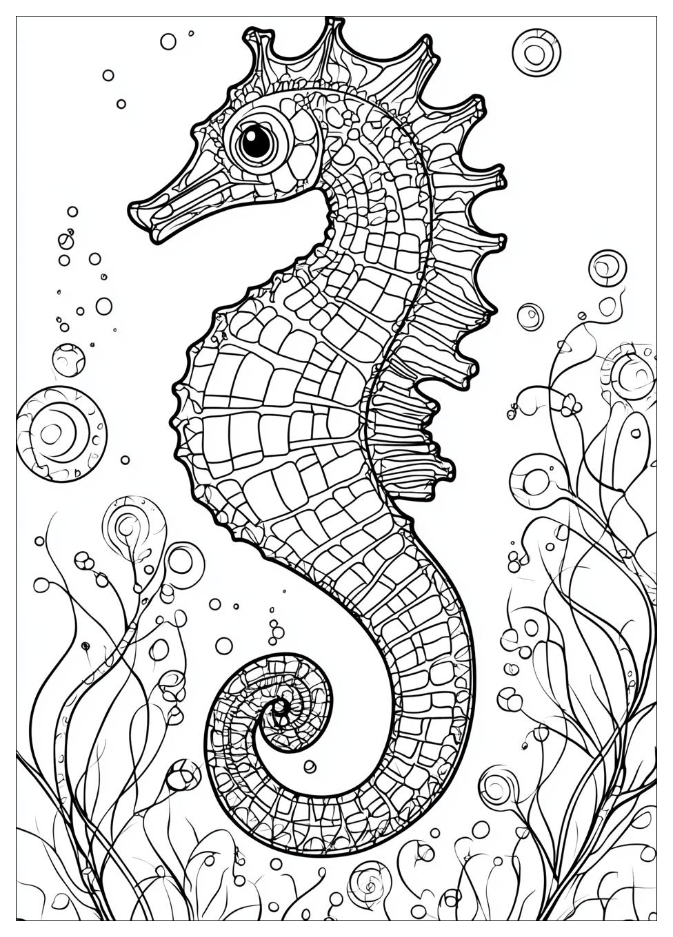 Seahorse Coloring Pages-16