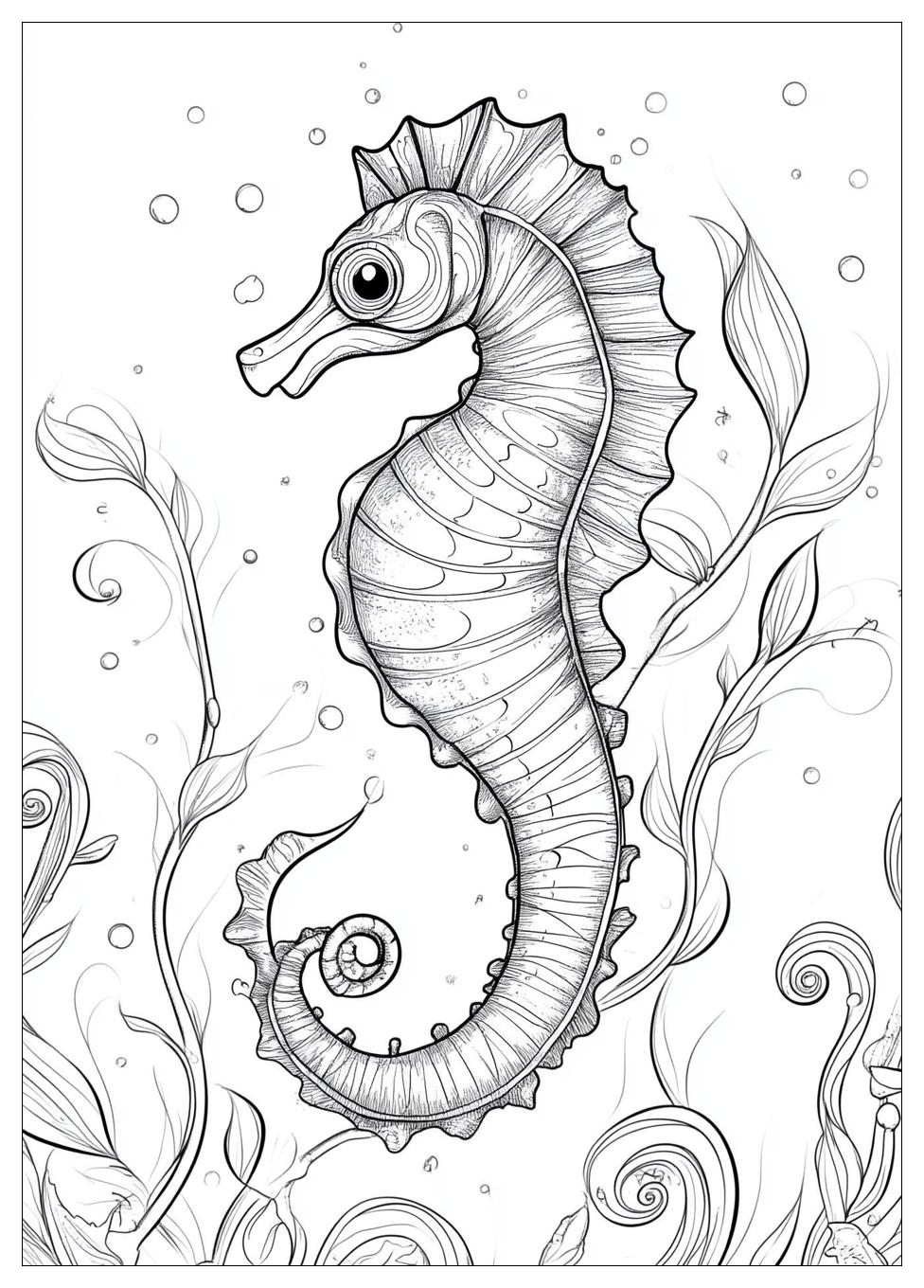 Seahorse Coloring Pages-17
