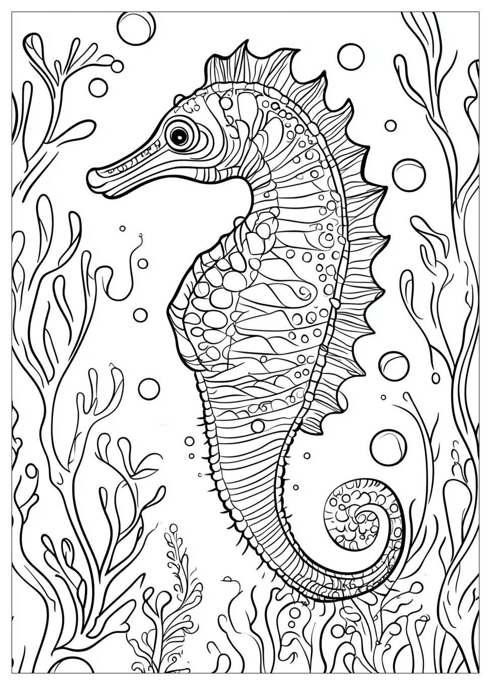 Seahorse Coloring Pages-18