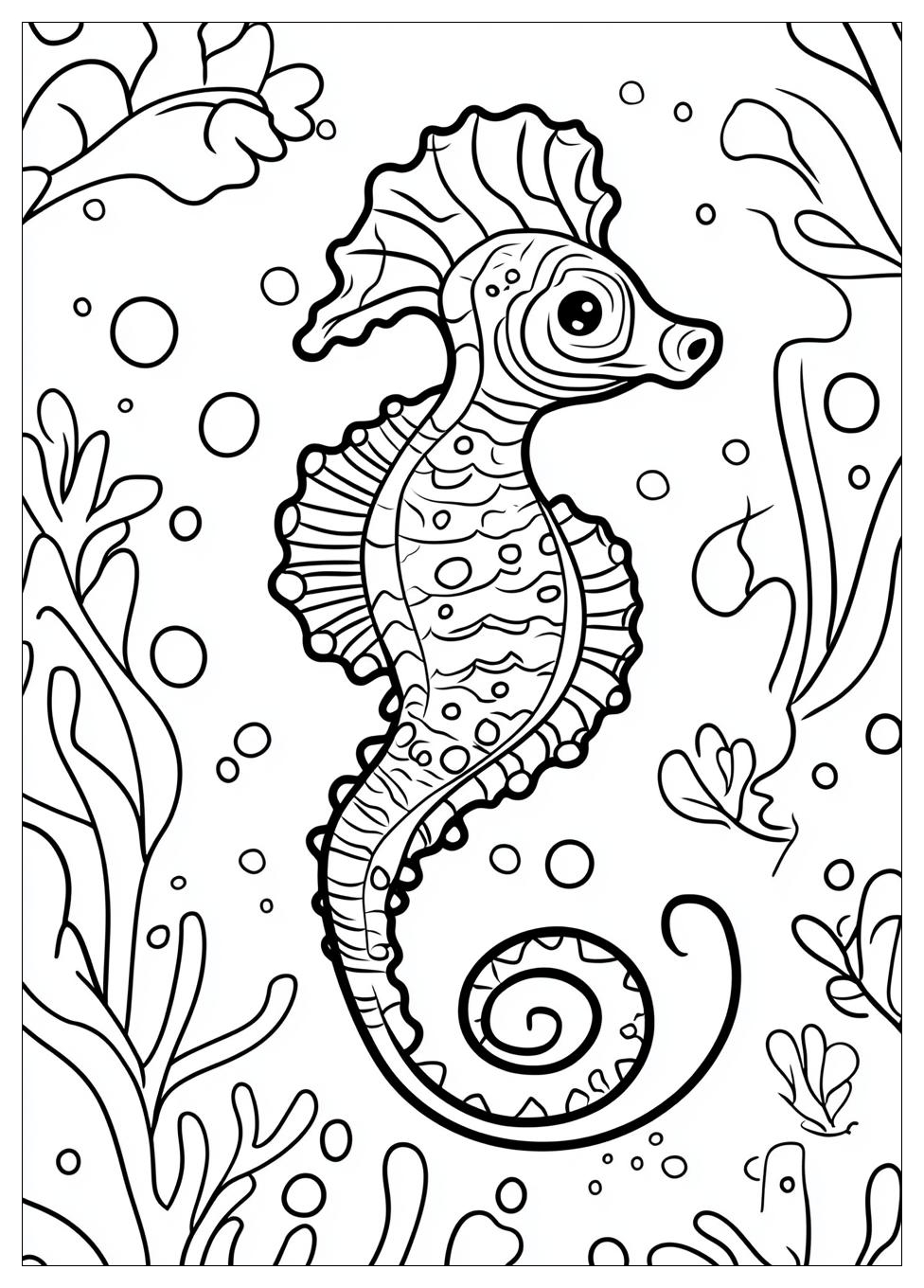 Seahorse Coloring Pages-2