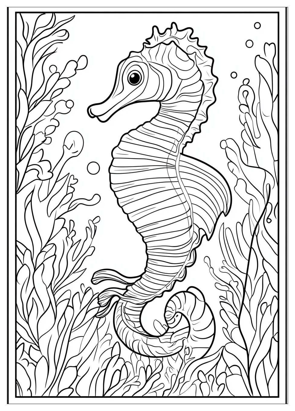 Seahorse Coloring Pages-4