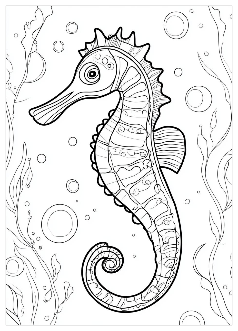 Seahorse Coloring Pages-6