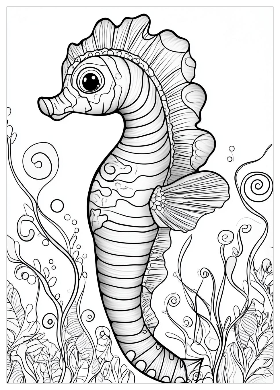 Seahorse Coloring Pages-7