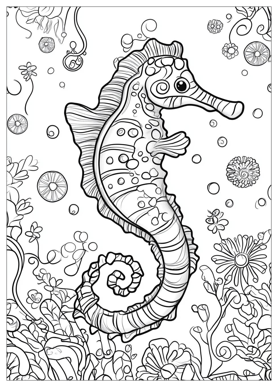 Seahorse Coloring Pages-8