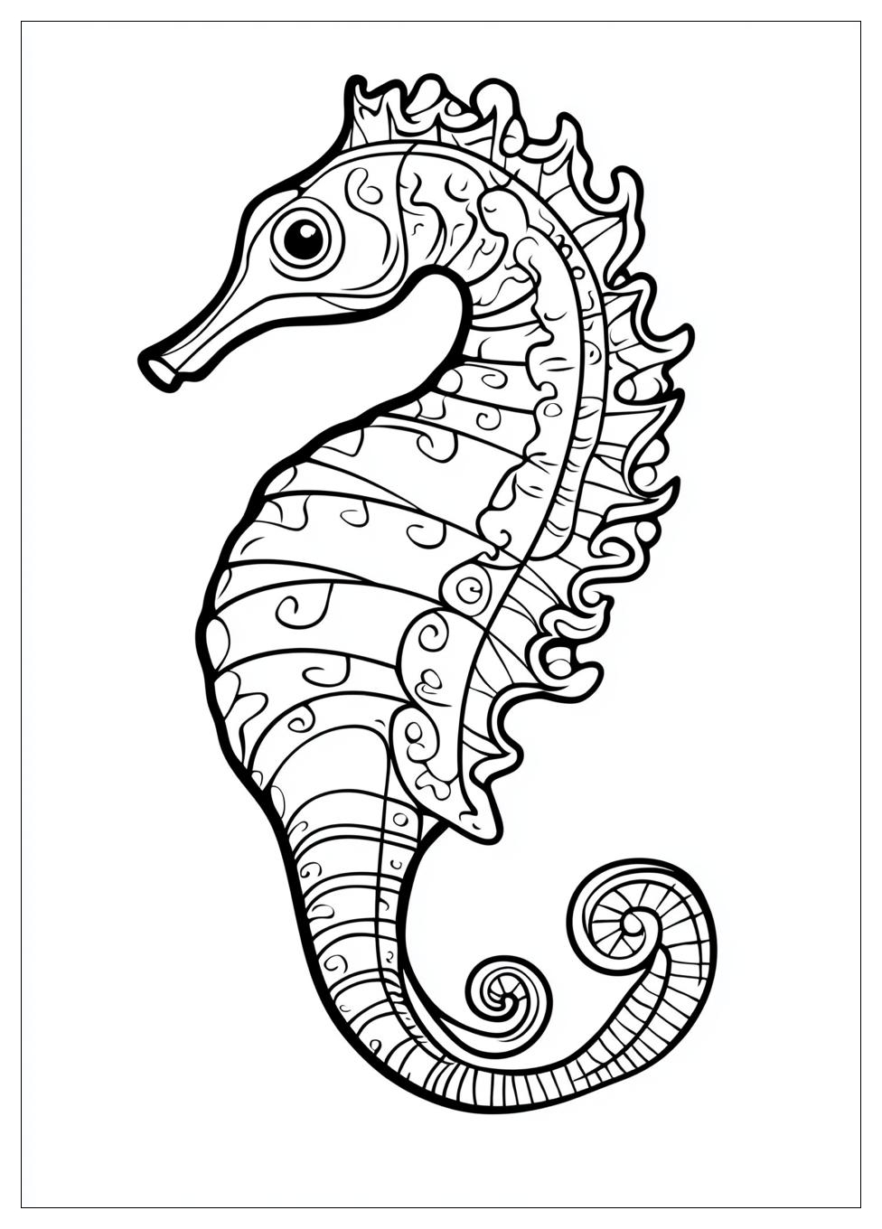 Seahorse Coloring Pages-9