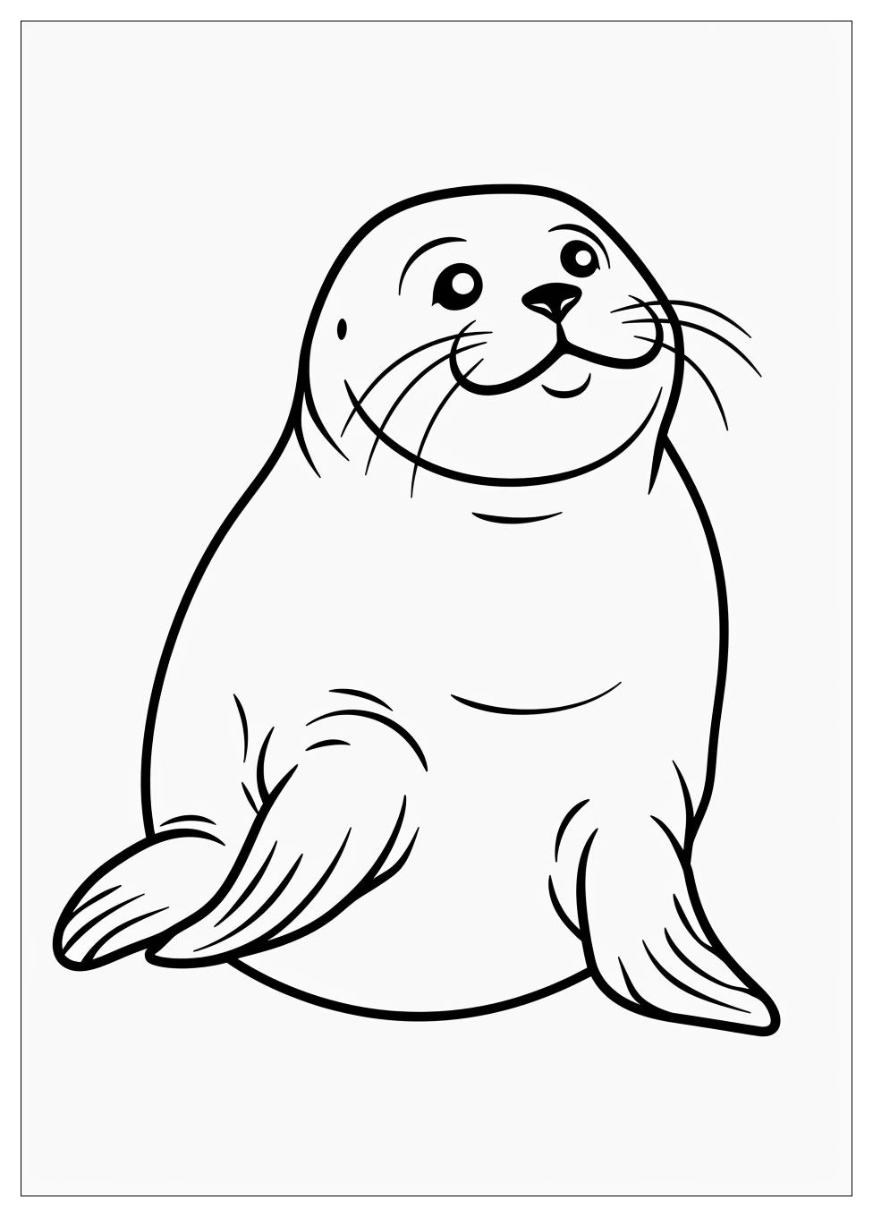 Seal Coloring Pages-1